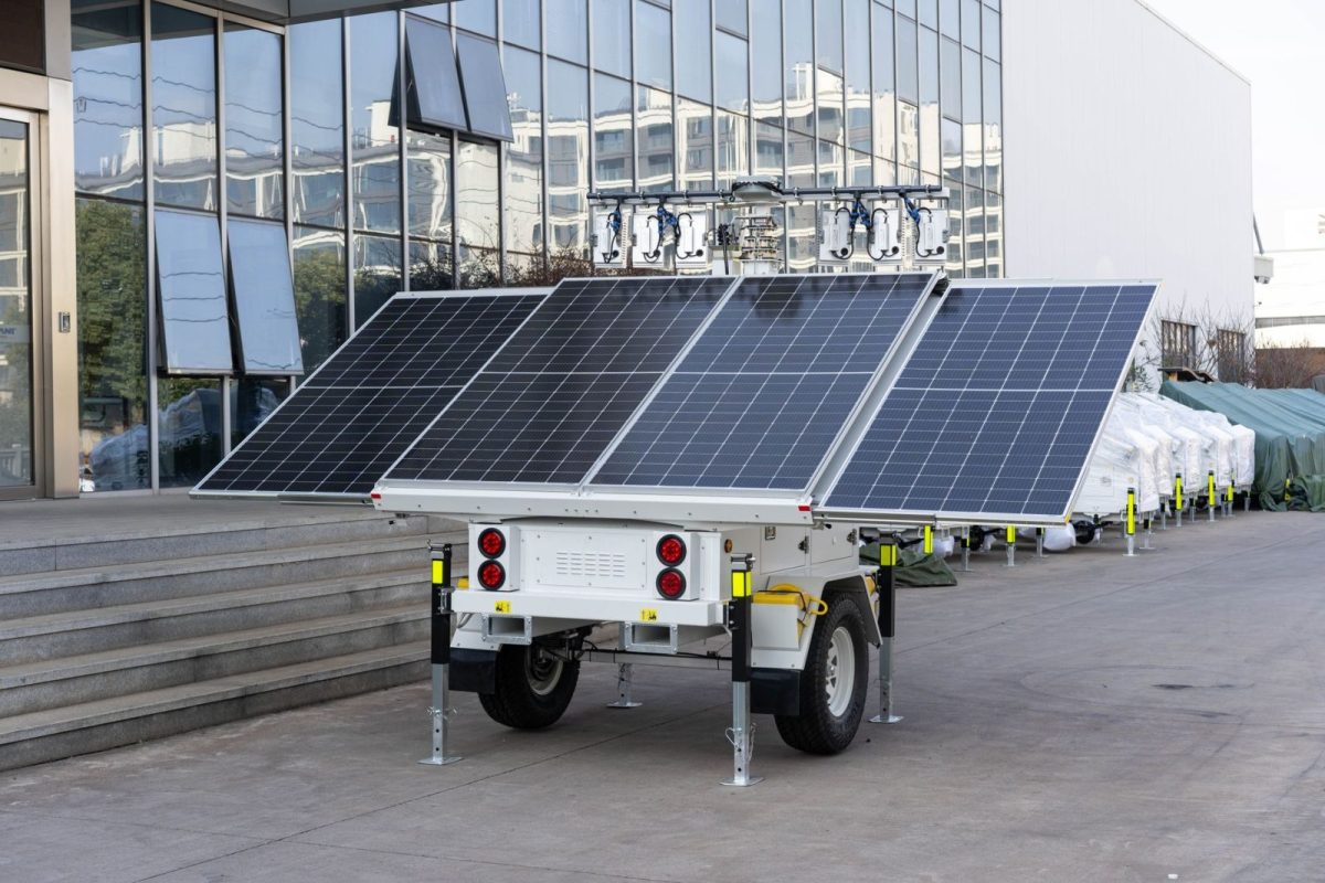 Close up of a solar photovoltaic panel surface