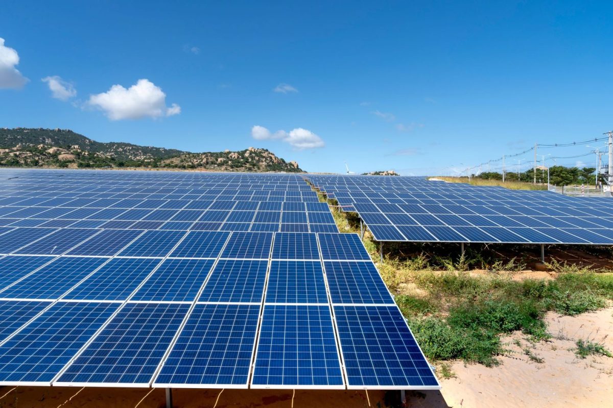 Solar panels installed on a home rooftop