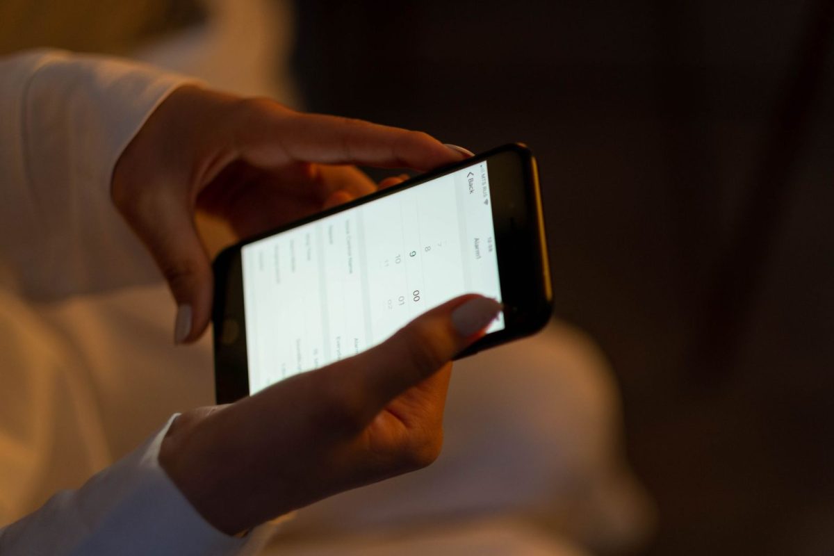 Homeowner checking solar inverter app on a smartphone