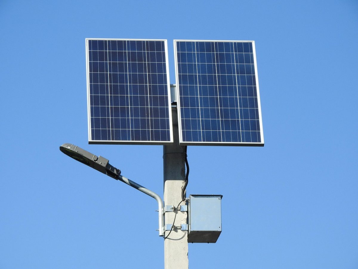 Solar battery bank installed on a home wall