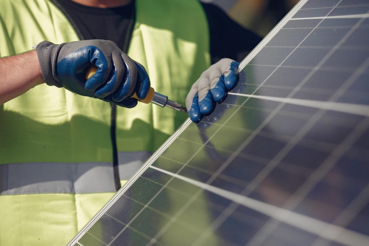 Rooftop solar panel array on an Indian home awaiting DISCOM approval
