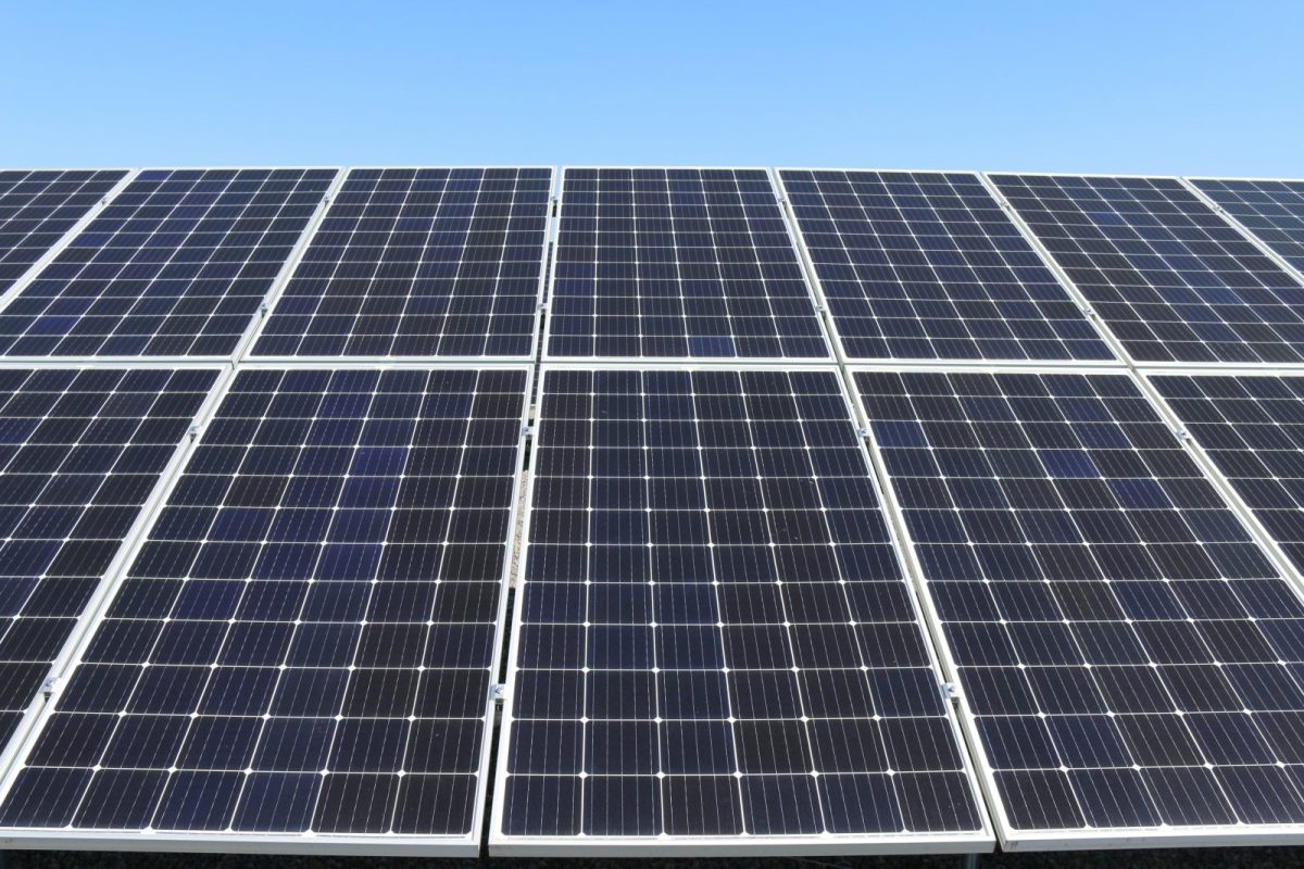 Rooftop solar panel array on an Indian home being maintained for long life